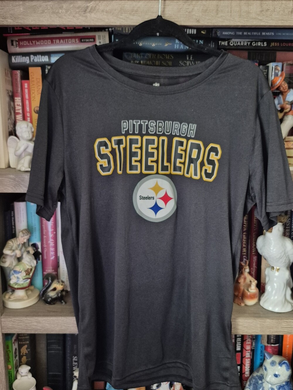 NFL Pittsburgh Steelers Black Tee with Yellow & White Logo